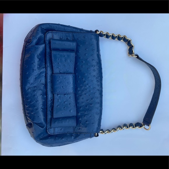 Authentic Navy Blue Kate Spade Leather Handbag - Picture 1 of 7